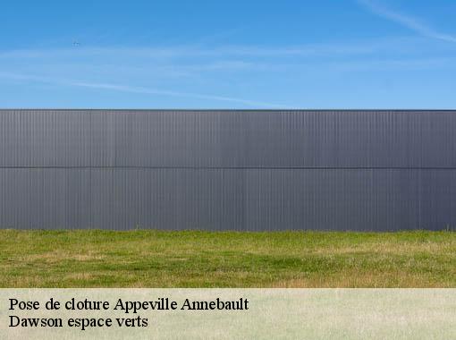Pose de cloture appeville-annebault-27290 Dawson espace verts