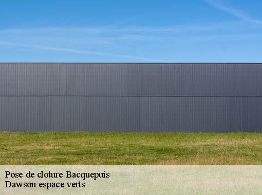 Pose de cloture bacquepuis-27930 Dawson espace verts