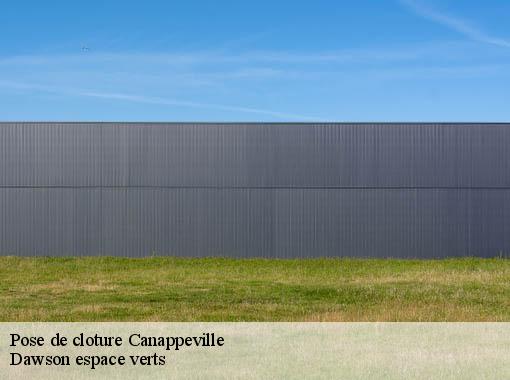 Pose de cloture canappeville-27400 Dawson espace verts