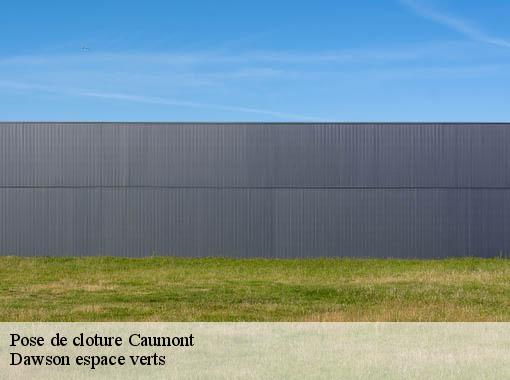 Pose de cloture  caumont-27310 Dawson espace verts