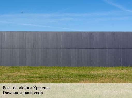 Pose de cloture epaignes-27260 Dawson espace verts
