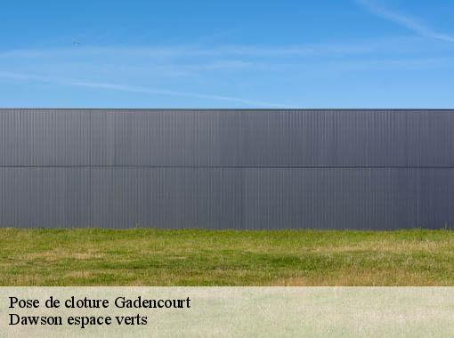 Pose de cloture  gadencourt-27120 Dawson espace verts