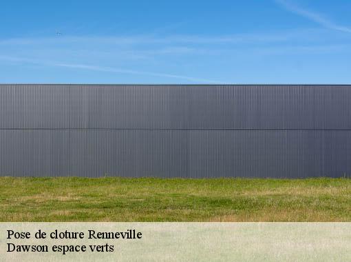 Pose de cloture renneville-27910 Dawson espace verts