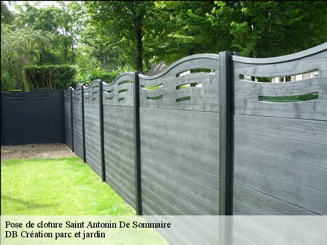 Pose de cloture saint-antonin-de-sommaire-27250 DB Création parc et jardin