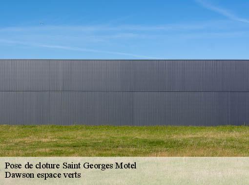 Pose de cloture  saint-georges-motel-27710 Dawson espace verts