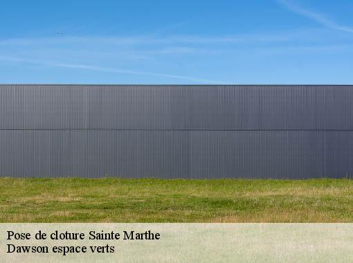 Pose de cloture  sainte-marthe-27190 Dawson espace verts