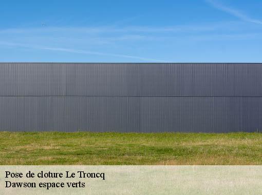 Pose de cloture le-troncq-27110 Dawson espace verts