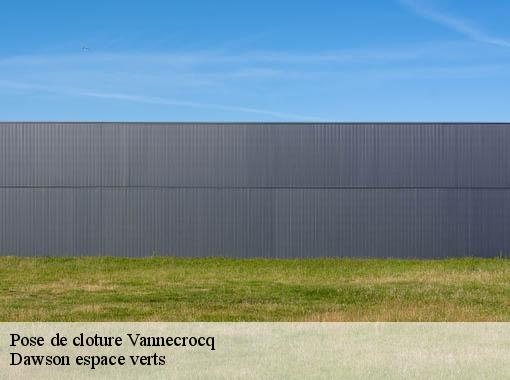 Pose de cloture vannecrocq-27210 Dawson espace verts