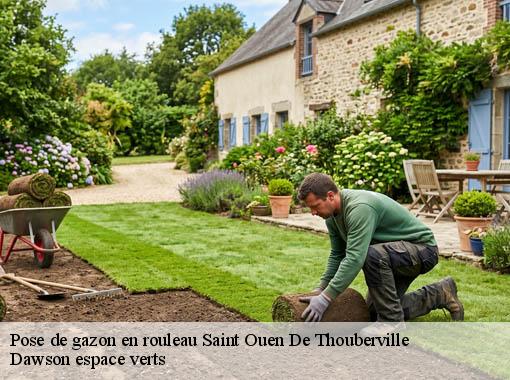 Pose de gazon en rouleau saint-ouen-de-thouberville-27310 Dawson espace verts