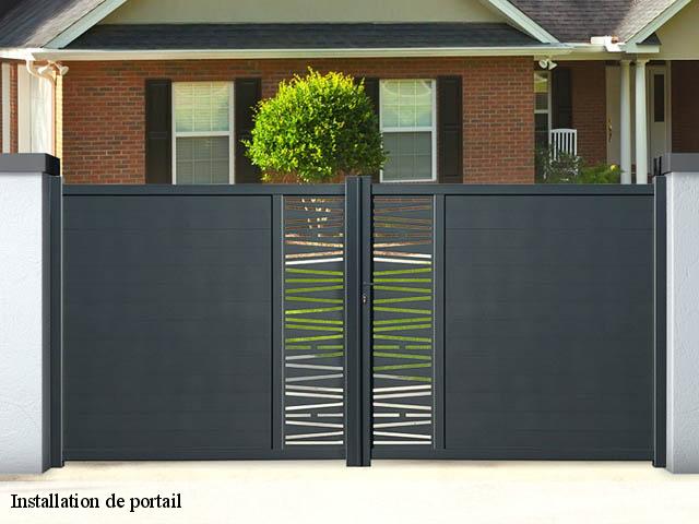 Installation de portail canappeville-27400 DB Création parc et jardin