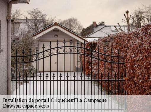 Installation de portail criquebeuf-la-campagne-27110 Dawson espace verts