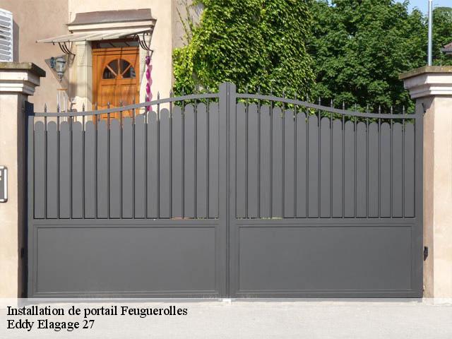 Installation de portail  feuguerolles-27110 Eddy Elagage 27