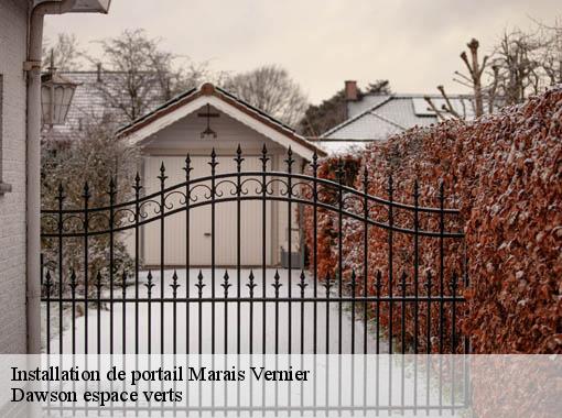Installation de portail  marais-vernier-27680 Dawson espace verts