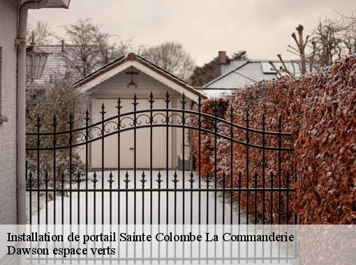 Installation de portail  sainte-colombe-la-commanderie-27110 Dawson espace verts