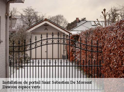 Installation de portail saint-sebastien-de-morsent-27180 Dawson espace verts